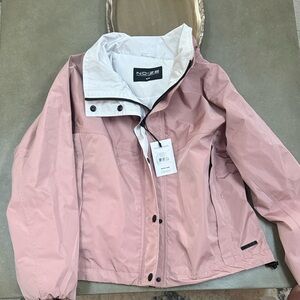 Noize Women's Jacket in Blush and White